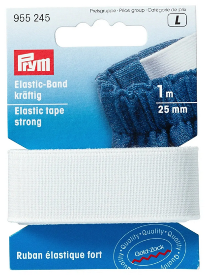 Elastic-Band 25mm, weiß